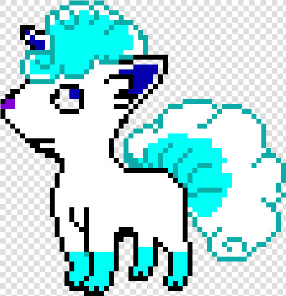 Vulpix Alola Pixel Art  HD Png DownloadTransparent PNG