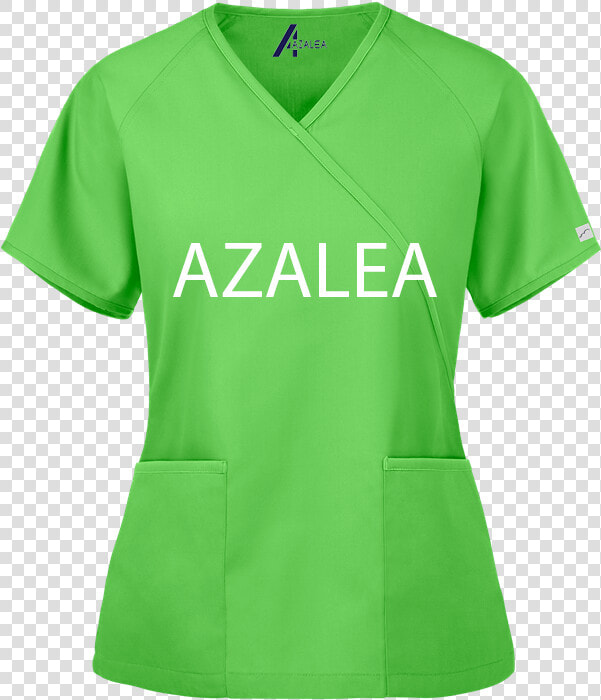 Mock Wrap Scrubs Top   Green T Shirts Clipart  HD Png DownloadTransparent PNG