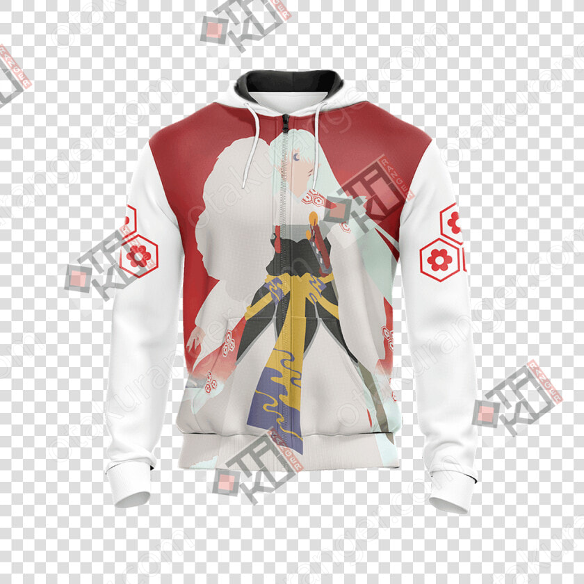 Sesshomaru New Unisex Zip Up Hoodie Jacket   Hoodie  HD Png DownloadTransparent PNG