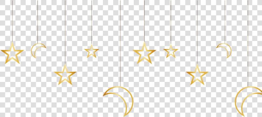  ftestickers  clipart  stars  moons  hanging  gold   Gold  HD Png DownloadTransparent PNG