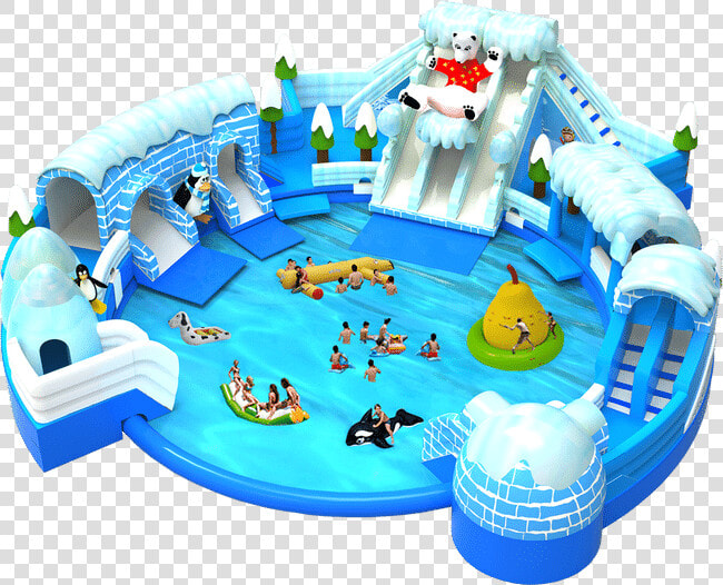 Water Slide Rentals   Backyard Inflatable Water Park  HD Png DownloadTransparent PNG