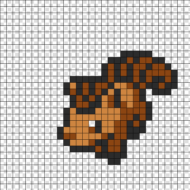 Vulpix Fuse Bead Perler Bead Pattern   Bead Sprite   Pixel Art Four Leaf Clover  HD Png DownloadTransparent PNG