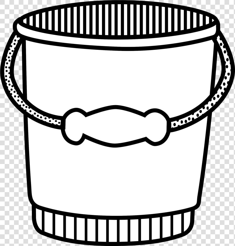 Black And White Clipart Of Water Bucket   Bucket Black And White Clipart  HD Png DownloadTransparent PNG