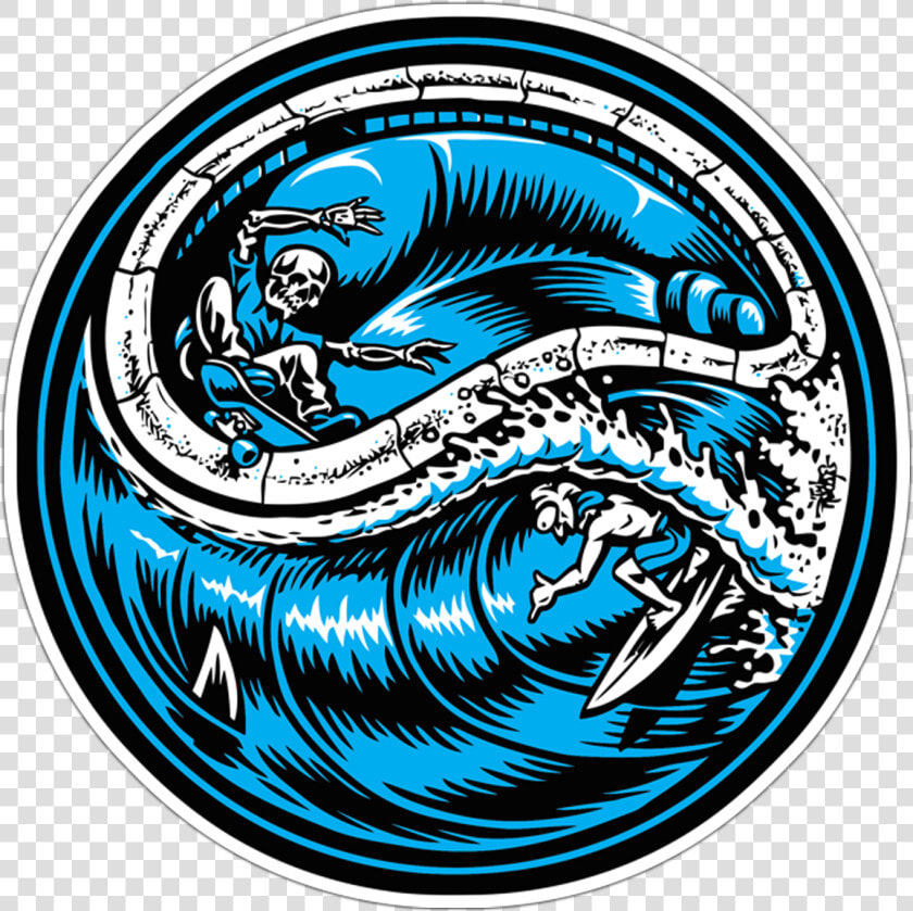 Haciendo Surf Con La Muerte   Jimbo Phillips Skate And Surf  HD Png DownloadTransparent PNG