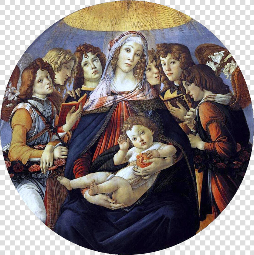 Transparent Pomegranate Seeds Png   Botticelli Madonna Of The Pomegranate  Png DownloadTransparent PNG