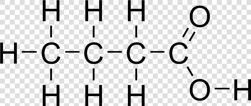 Butanoic Acid Displayed Formula  HD Png DownloadTransparent PNG