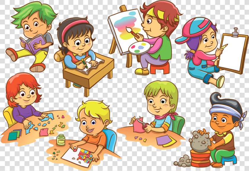 Hd Cartoon Kids Activity   School Activities Clipart  HD Png DownloadTransparent PNG