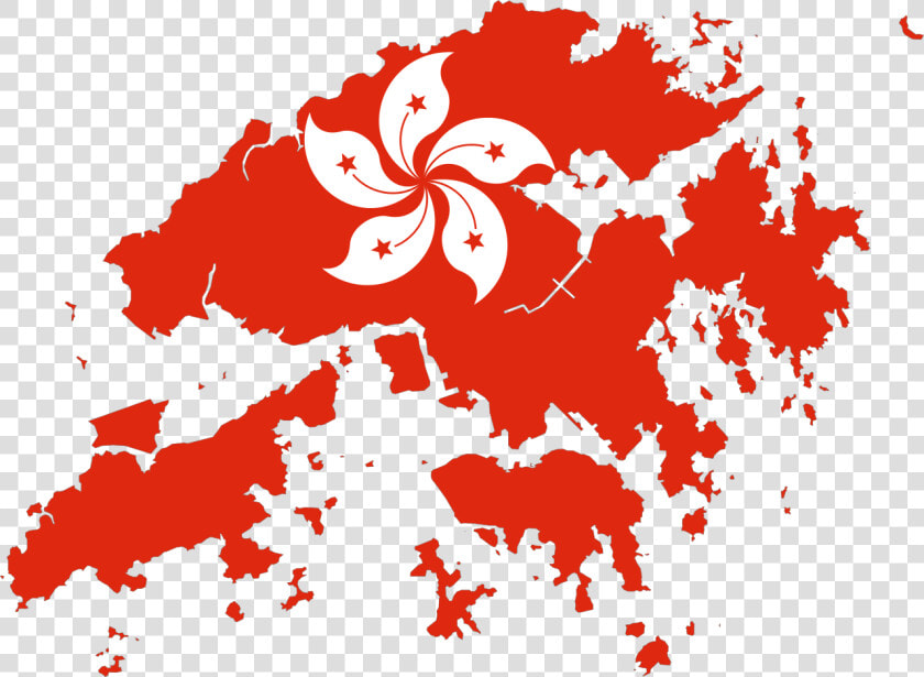 Hong Kong Flag Map  HD Png DownloadTransparent PNG