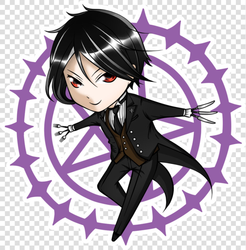 Black Butler Chibi Png   Png Download   Kuroshitsuji Simbolo  Transparent PngTransparent PNG