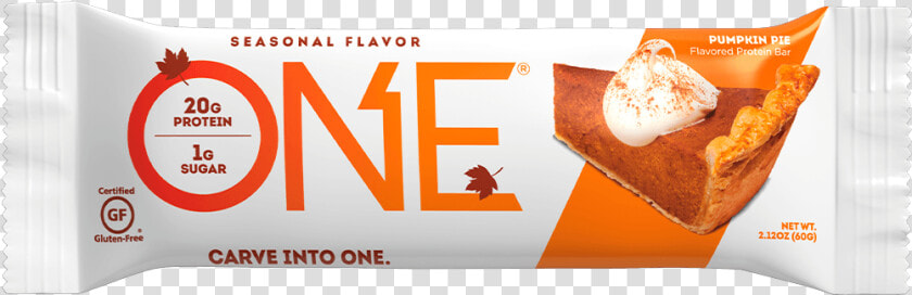 One Bars Seasonal Flavor Pumpkin Pie Protein Bar   One Bar Pumpkin Pie  HD Png DownloadTransparent PNG