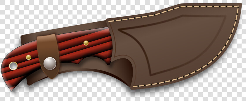 Hunter In A Sheath   Hunter Knife Clip Art  HD Png DownloadTransparent PNG