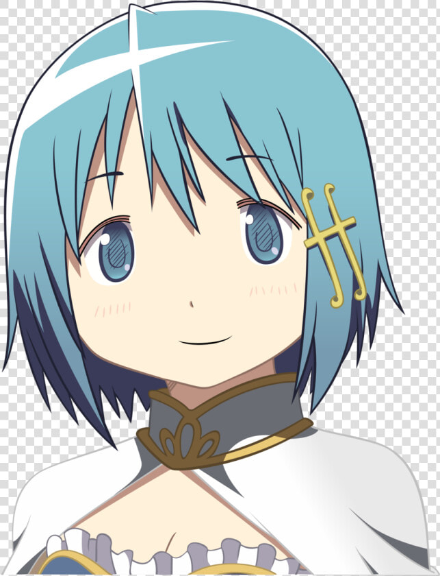 Sayaka Miki Madoka Magica Rebellion   Madoka Magica Sayaka Face  HD Png DownloadTransparent PNG