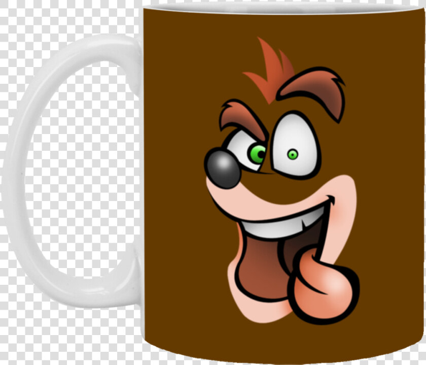 Crash Bandicoot Mug Cup Gift Superdesignshirt   Crash Bandicoot De Su Cara  HD Png DownloadTransparent PNG