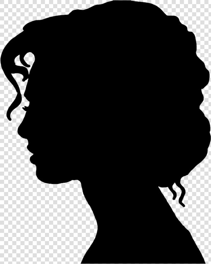 Victorian Era Silhouette Female Woman Drawing   Silhouettes Of A Woman Face  HD Png DownloadTransparent PNG