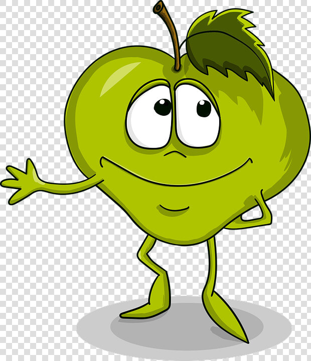 Apple  Cute  Smile  Cartoon  Sheet  Joy  Kindness   Cute Green Apples Cartoon  HD Png DownloadTransparent PNG