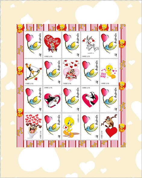 Looney Tunes Lovestruck Stamp Pack Product Photo Internal   Cartoon  HD Png DownloadTransparent PNG