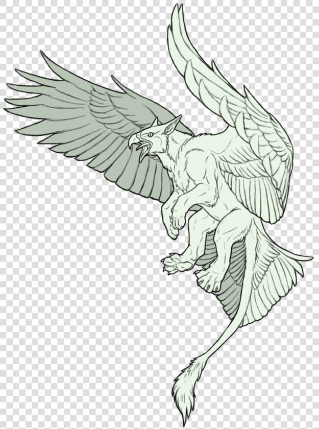 Commission   Gryphon Drawing   Gryphon Sketch  HD Png DownloadTransparent PNG