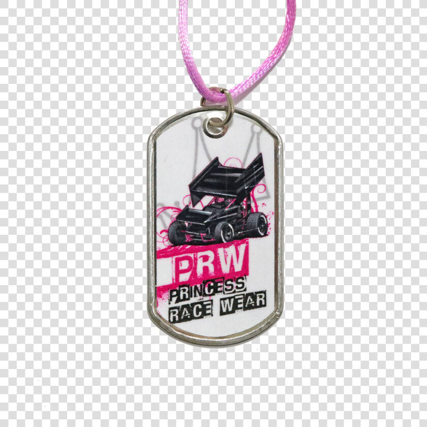 Prw Sprint Car Dog Tag Necklace On Colored Cord   Locket  HD Png DownloadTransparent PNG