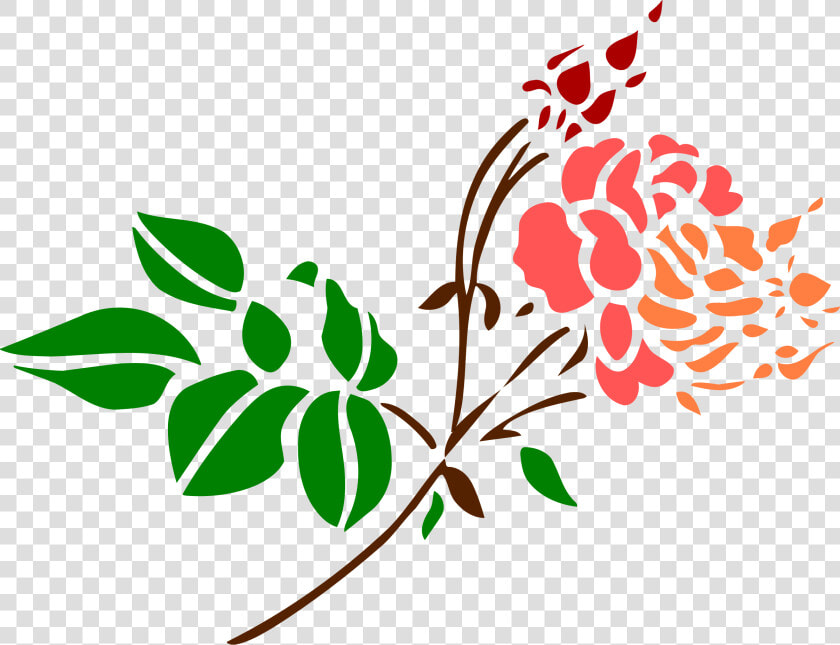 Stylised Rose 4 Clip Arts   Line Art Design Color  HD Png DownloadTransparent PNG