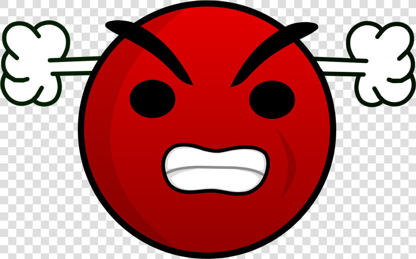 Transparent Angry Face Clipart   Red Angry Face Emoticon  HD Png DownloadTransparent PNG