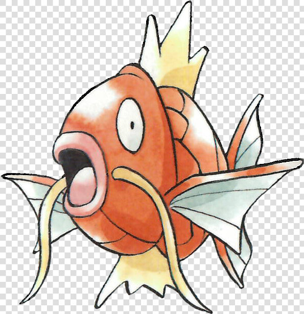 Character Stats And Profiles   Magikarp Artwork Ken Sugimori  HD Png DownloadTransparent PNG