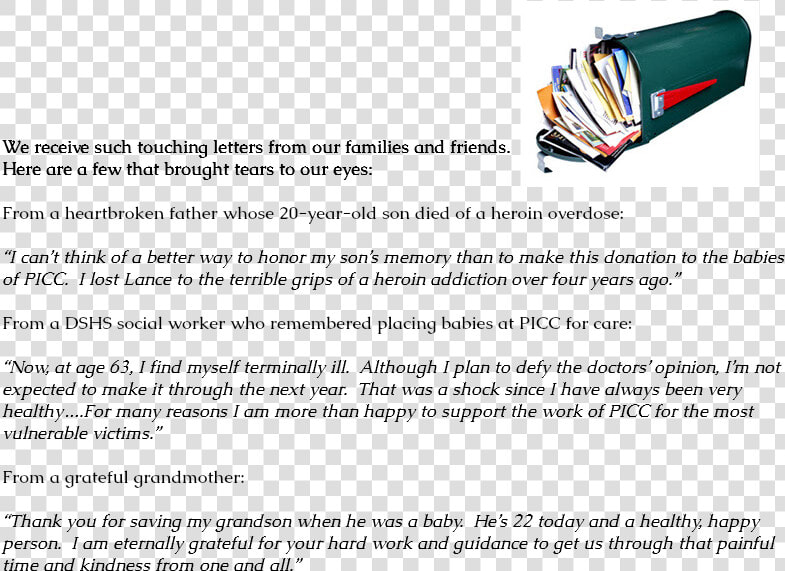 We Receive Such Touching Letters From Our Families   Junk Mail  HD Png DownloadTransparent PNG