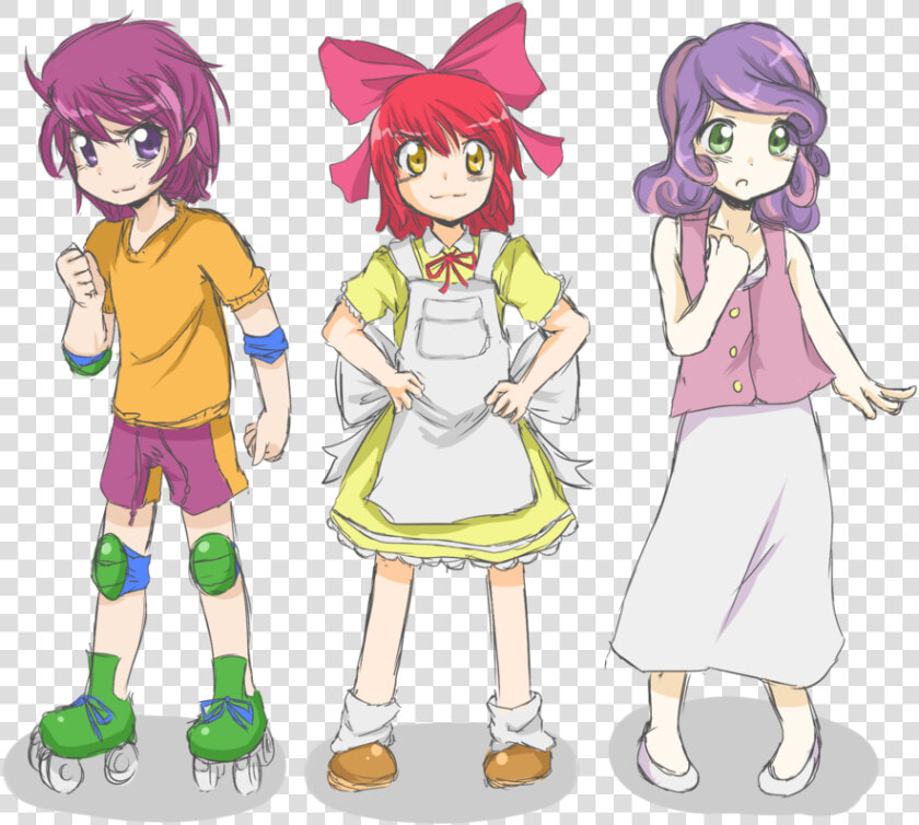 Cutie Mark Crusaders   Human Cutie Mark Crusaders  HD Png DownloadTransparent PNG