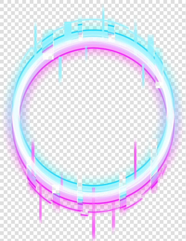  circle  round  glitch  border  neon  error  geometric   Neon Circle Glitch Png  Transparent PngTransparent PNG