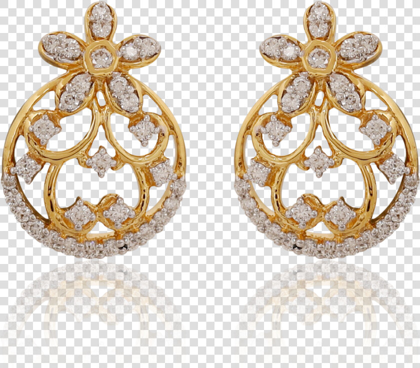 Dainty Diamond Circle Earrings  HD Png DownloadTransparent PNG