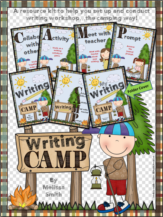 Writing Clipart Writing Reading Camping   Cartoon  HD Png DownloadTransparent PNG