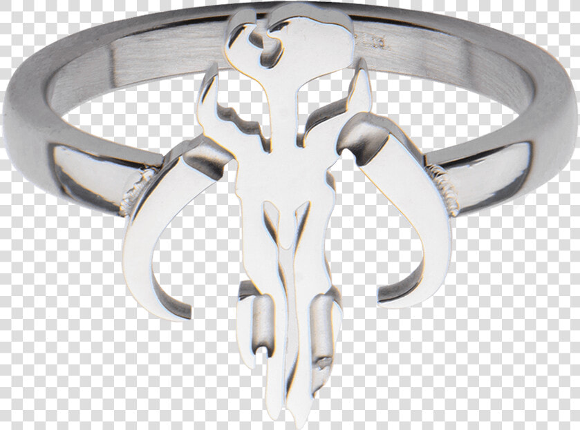 Mandalorian Symbol Cut Out Petite Ring   Ring  HD Png DownloadTransparent PNG