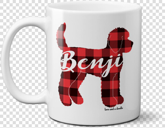 Buffalo Plaid Doodle Silhouette Mug   Irish Terrier  HD Png DownloadTransparent PNG