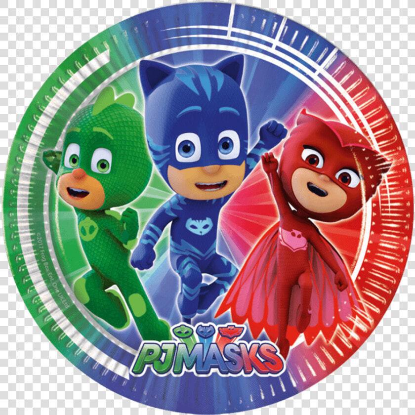 Stor Paptallerken Med Pj Masks   Pyjamas Heltene  HD Png DownloadTransparent PNG