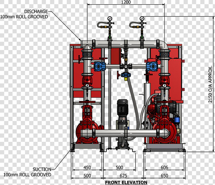 Electric Fire Hydrant Drawing Front   Fire Hydrant Booster Cad  HD Png DownloadTransparent PNG