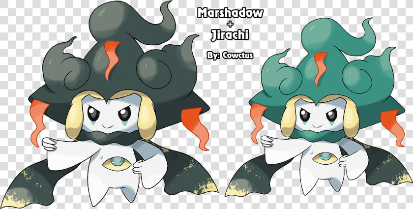 Cow Clipart Shadow   Jirachi Marshadow  HD Png DownloadTransparent PNG