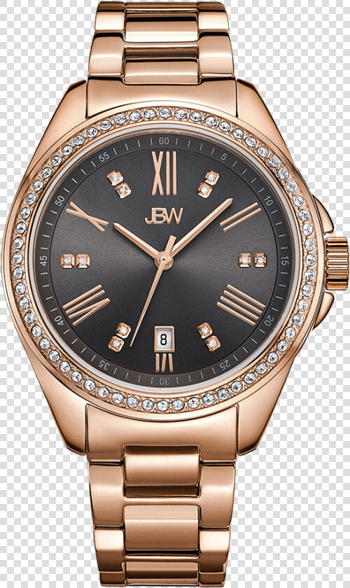 Jbw Capri J6340a Rosegold Rosegold Diamond Watch Front   Walt Disney Citizen Watch  HD Png DownloadTransparent PNG