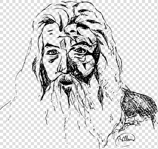 Wise Man Png Transparent   Lord Of The Rings Line Art  Png DownloadTransparent PNG