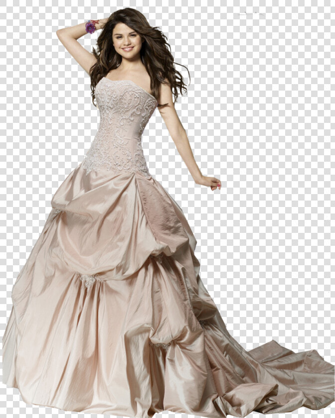 Transparent Wedding Dress Clipart Png   Selena Gomez Wedding Dress  Png DownloadTransparent PNG