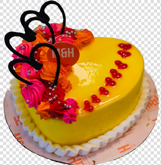 Heart Shape Pineapple Cake   Cake Images Heart Shape  HD Png DownloadTransparent PNG