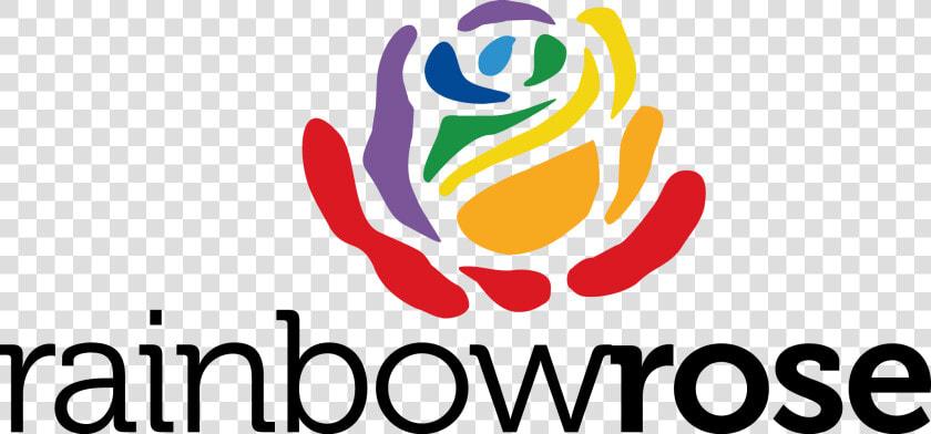 Transparent Rainbow Rose Png   Rainbow Rose Logo  Png DownloadTransparent PNG