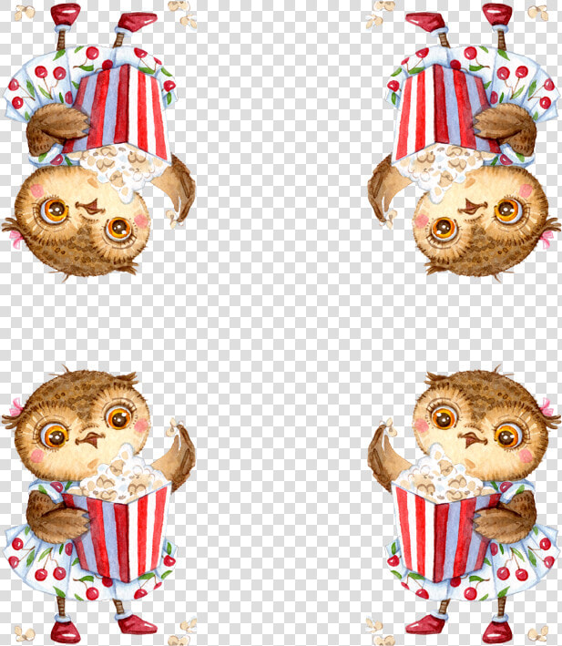 Cartoons Cute Owls By Inga Paltser  HD Png DownloadTransparent PNG