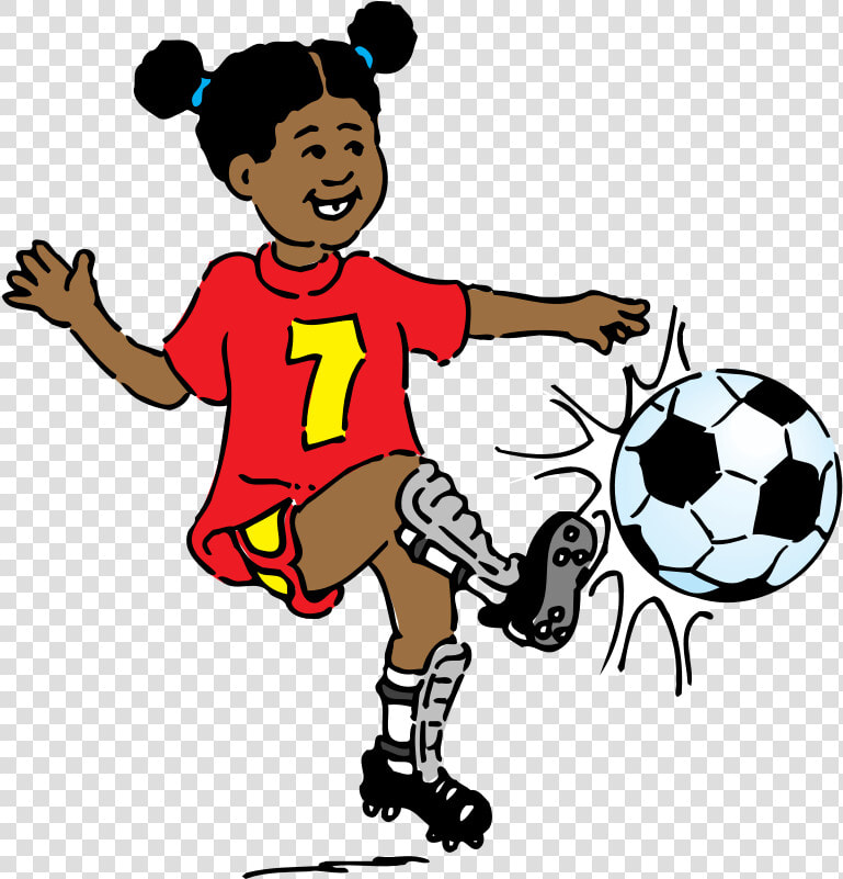 Girl Playing Soccer Svg Clip Arts   Kicking A Ball Clipart  HD Png DownloadTransparent PNG