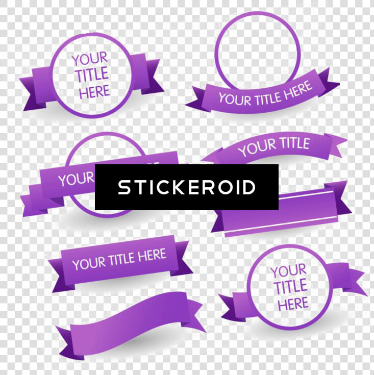 Purple Banner Art   Ribbon Banner Vector Png  Transparent PngTransparent PNG