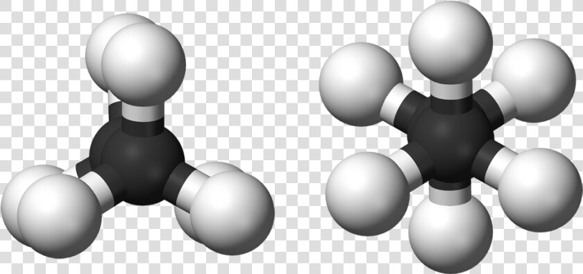 Ethane Rotamers 3d Balls   Ethane Ball And Stick Model  HD Png DownloadTransparent PNG