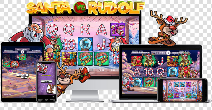 Netent Santa Vs Rudolf  HD Png DownloadTransparent PNG