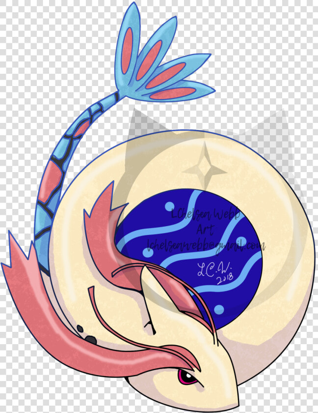 So I Did A Milotic   Illustration  HD Png DownloadTransparent PNG