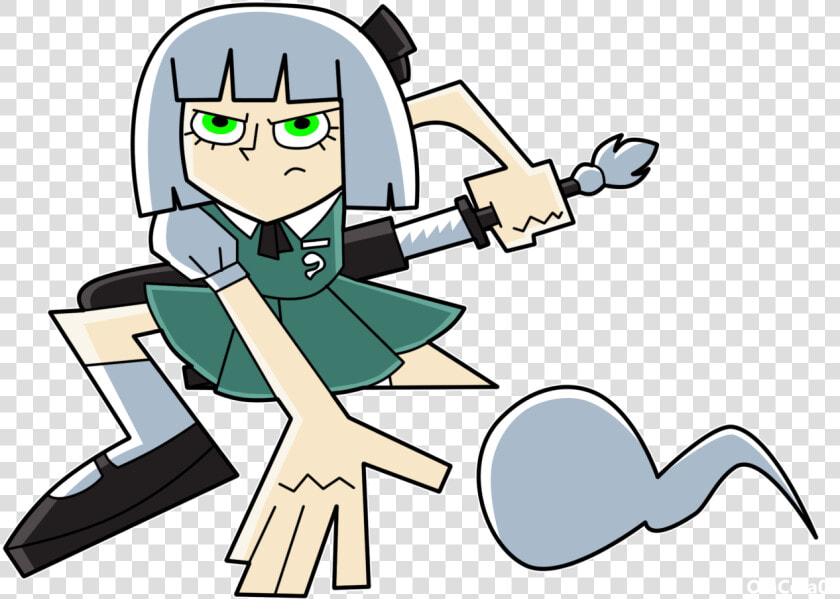 “ “ Youmu Phantom ” danny Phantom And Touhou Project   Youmu Konpaku Danny Phantom  HD Png DownloadTransparent PNG