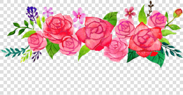  cute  pink  flower  rose  spring  border  freetoedit   Hybrid Tea Rose  HD Png DownloadTransparent PNG