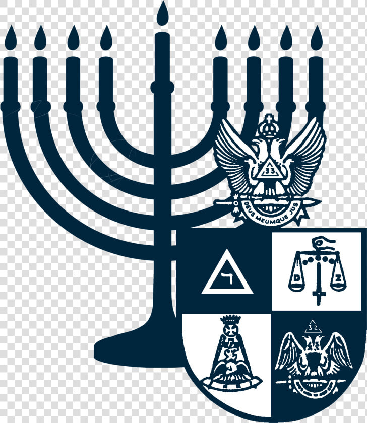 Menorah Clip Art Black And White  HD Png DownloadTransparent PNG