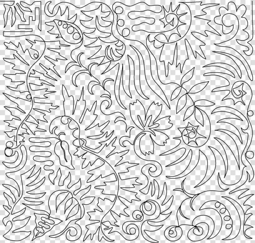 Ferns Pantograph  By Laura Lee Fritz   Line Art  HD Png DownloadTransparent PNG